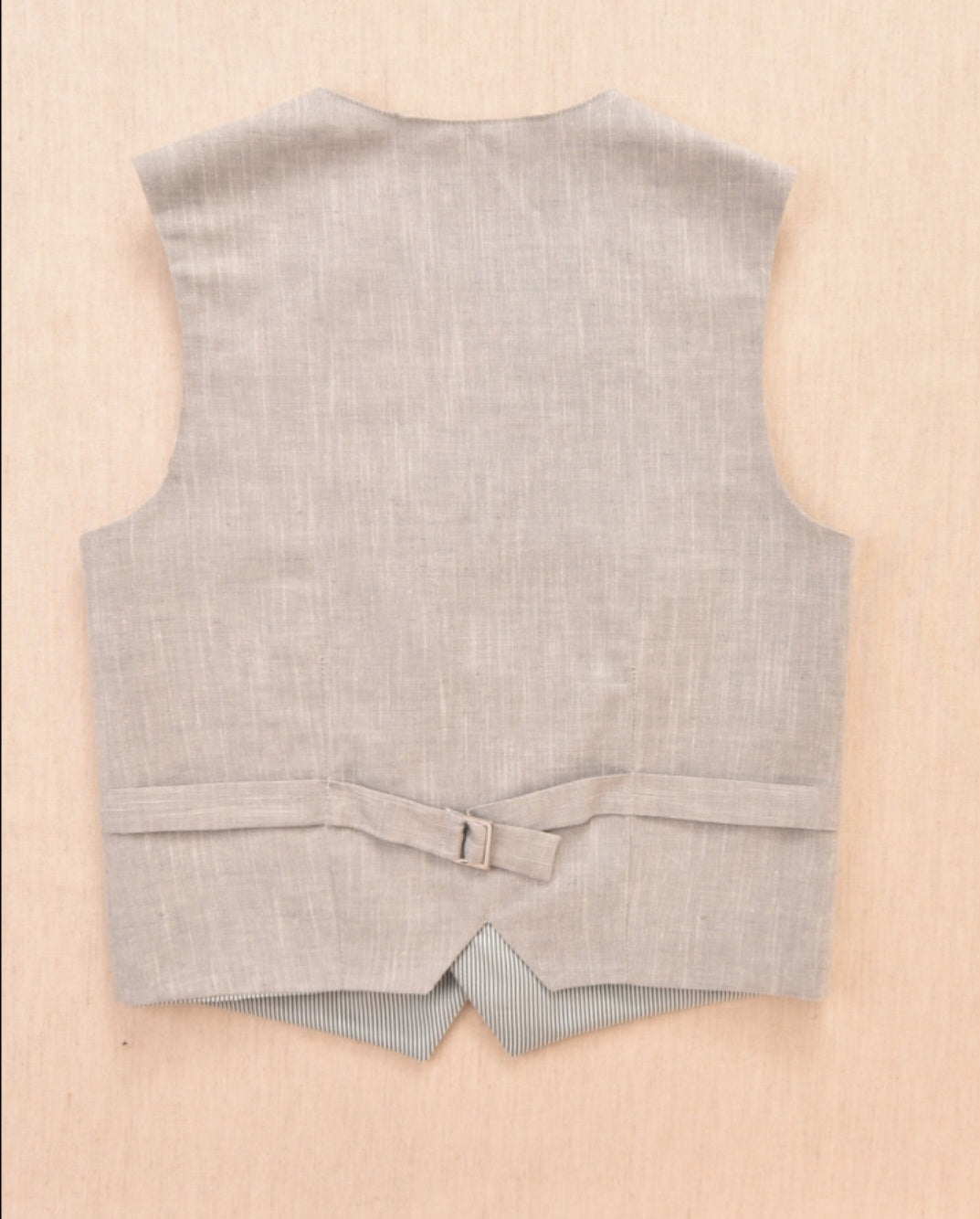 One Varones Boys Grey Linen Waistcoat:-10-10021 60