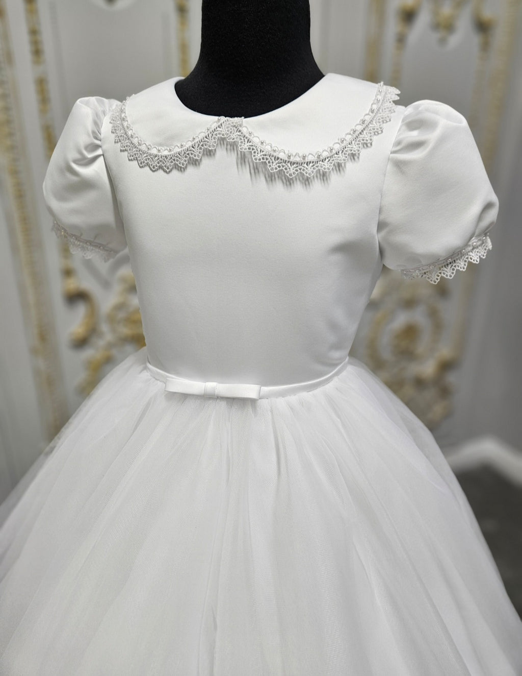 KINDLE EXCLUSIVE Girls White Communion Dress:- PJ74