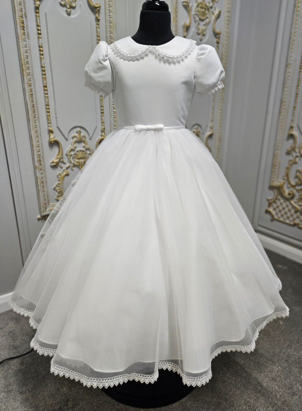 KINDLE EXCLUSIVE Girls White Communion Dress:- PJ74