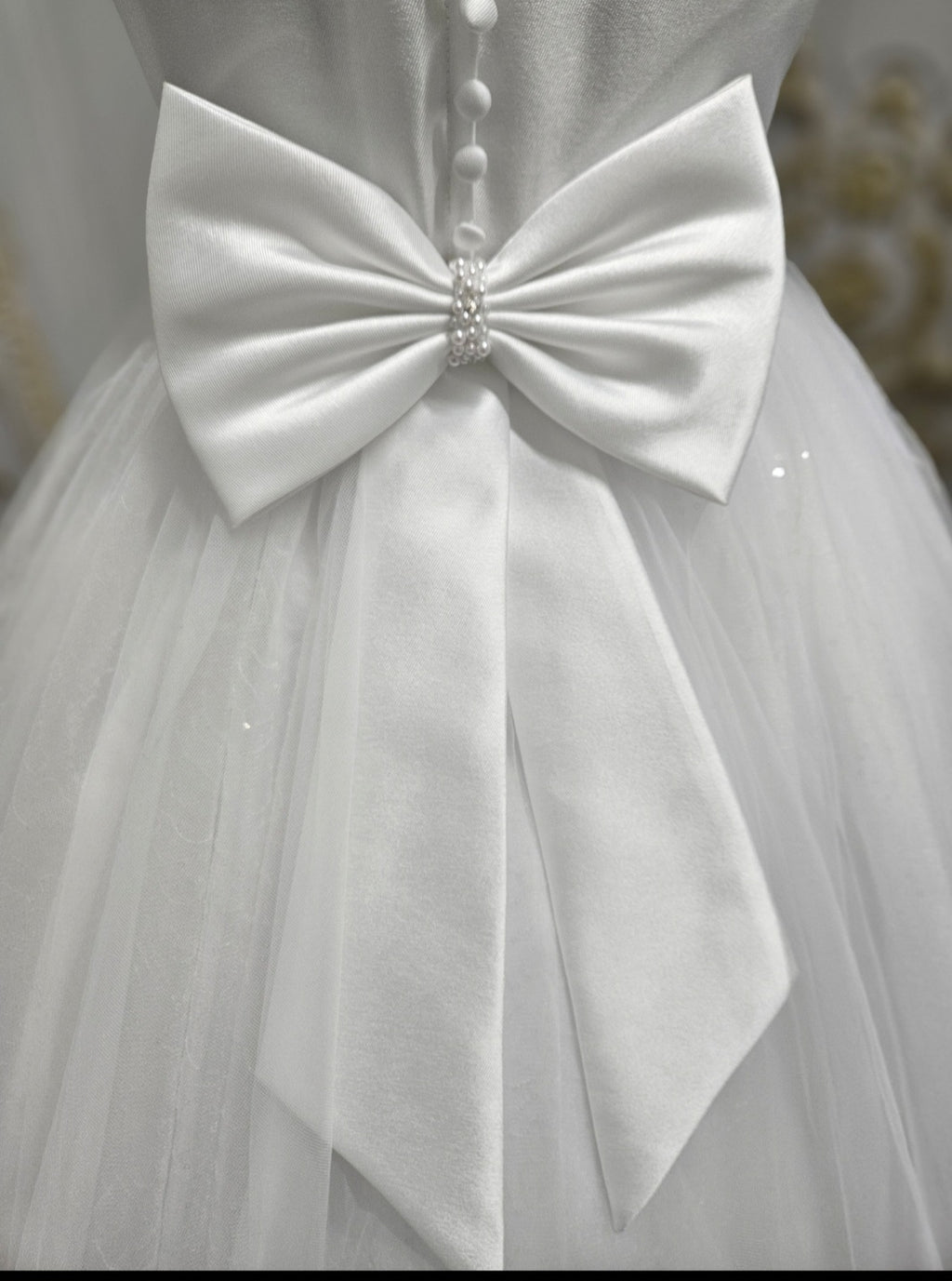 KINDLE EXCLUSIVE Girls White Communion Dress:- PJ75
