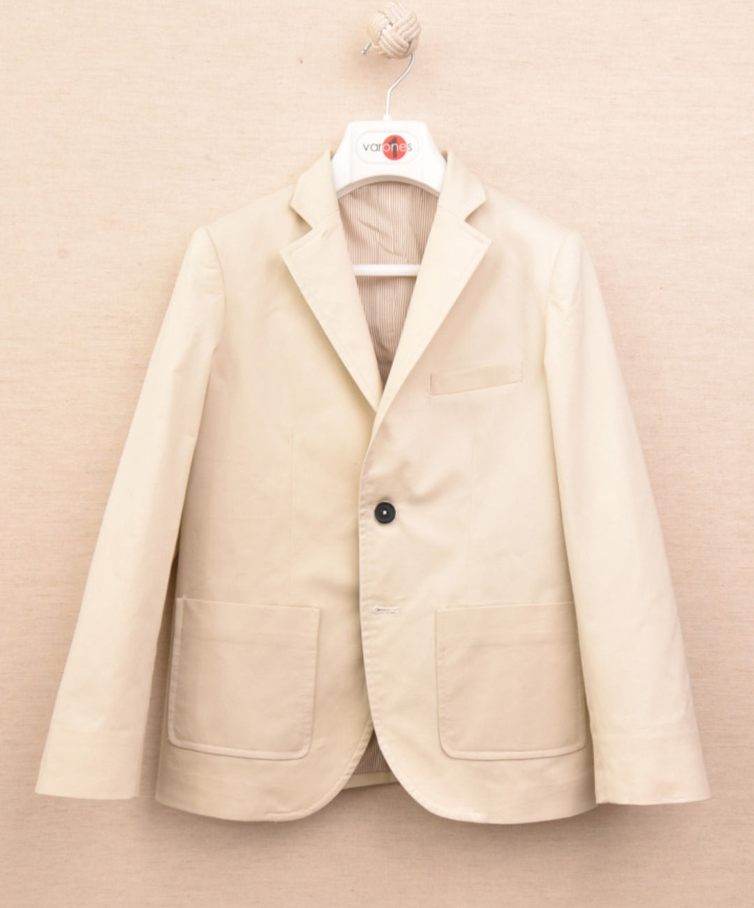 Boys cream blazer best sale