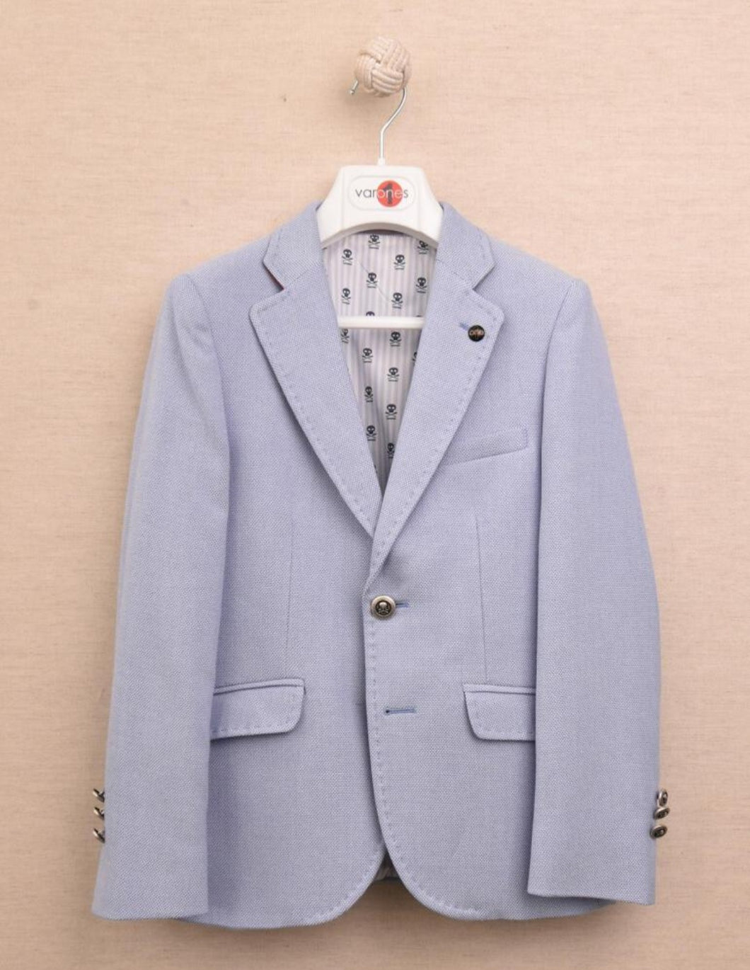 One Varones Boys Lilac Blue Blue Blazer:- 10-0408570