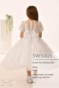 Sweetie Pie Girls White Communion Dress:- 5005