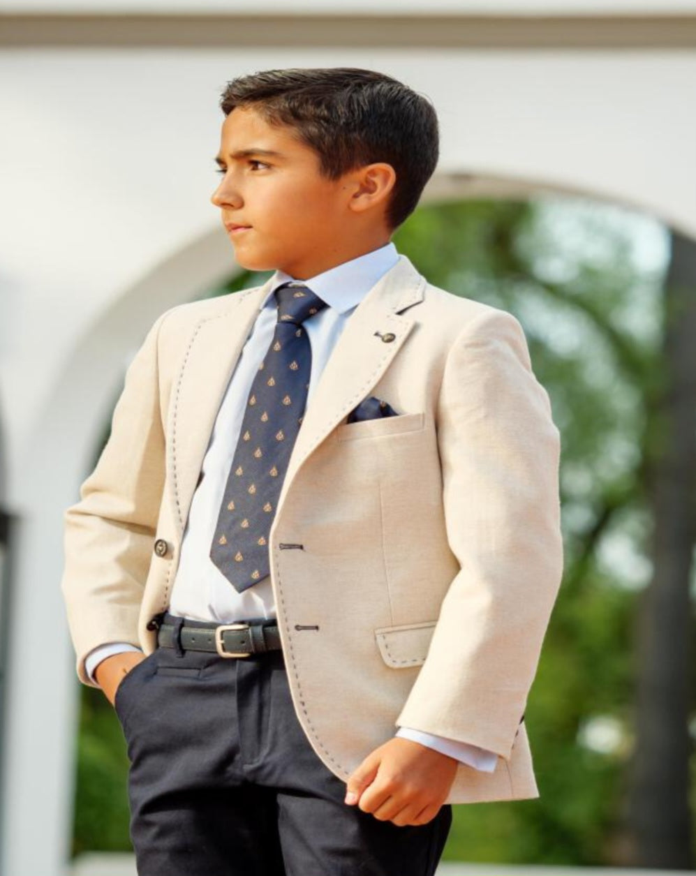One Varones Beige Blazer:- 10-04069 51
