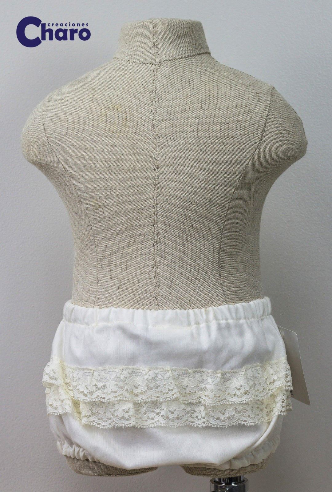 Girls Charo Mantilla Dress And Matching Pants:- Ivory 487 Christening Gown