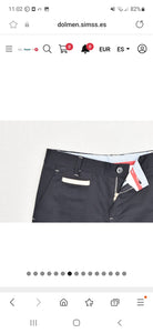 One Varones Boys Navy Slim Leg Trousers:- 10-05042 79