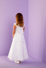 Load image into Gallery viewer, Peridot Girls White Communion Dress:- Harper
