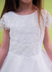 Linzi Jay Girls White Communion Dress:- Karla