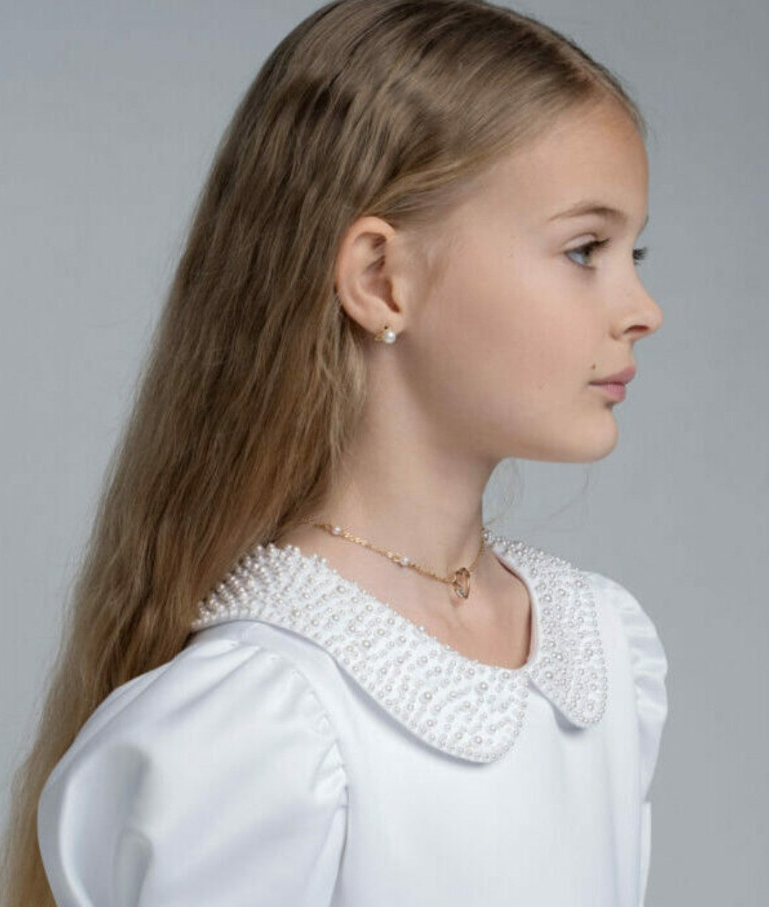 Paula's Communion Girls White Communion Dress:- PJ31