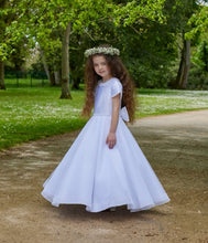 Load image into Gallery viewer, SALE Isabella Girls White Communion Dress:- IS24674

