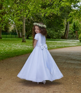 SALE Isabella Girls White Communion Dress:- IS24674