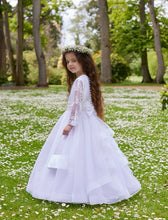 Load image into Gallery viewer, SALE KOKO Girls White Communion Dress:- KO24143 Age 6, 9 &amp; 10
