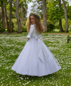 KOKO Girls White Communion Dress:- KO24140/131