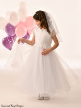 Load image into Gallery viewer, Savannah Raye By Linzi Jay Girls White Communion Dress:- SRD- Hazel
