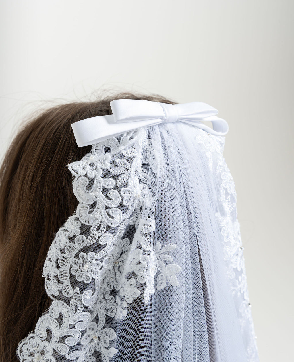 Sweetie Pie Girls White Communion Veil :- 4017