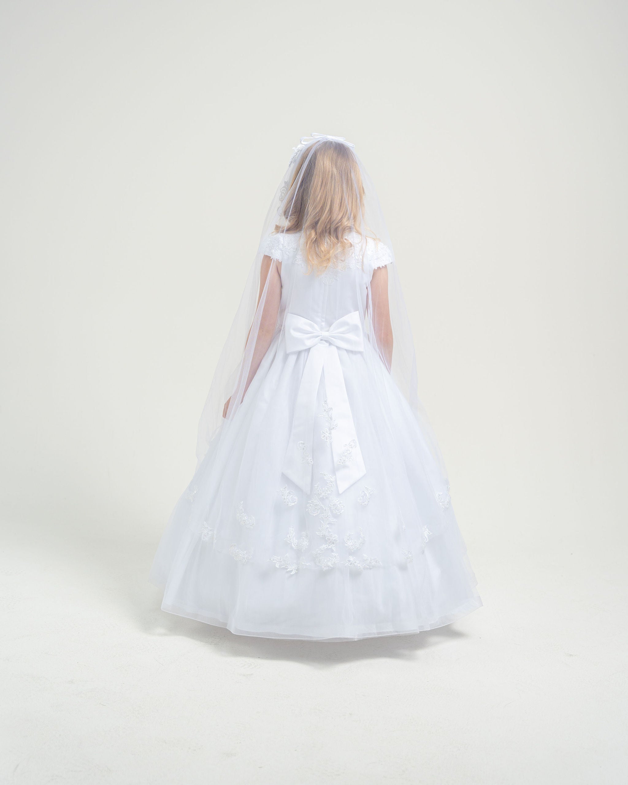 Sweetie Pie Girls White Communion Veil :- 4036