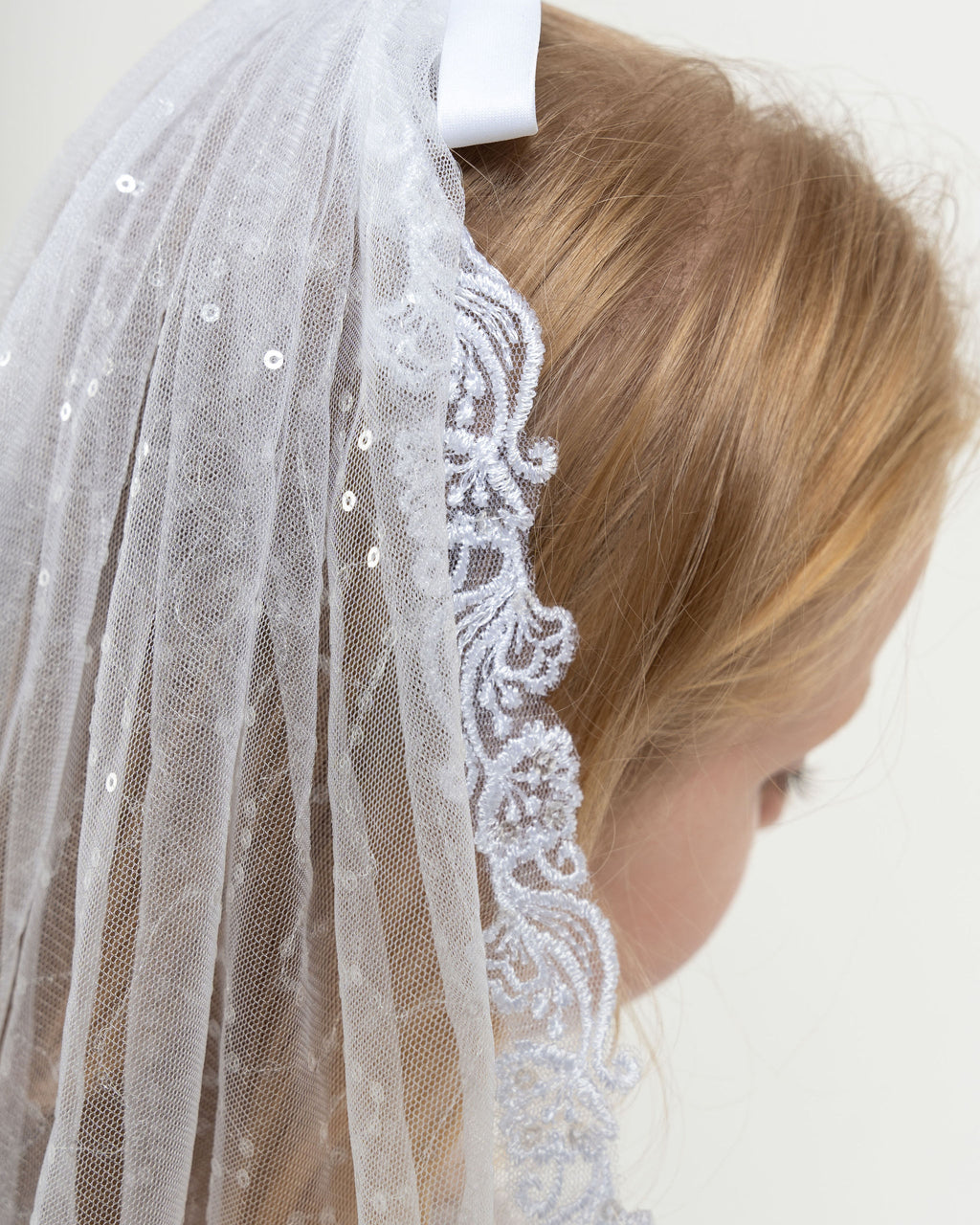 Sweetie Pie Girls White Communion Veil :- 4038