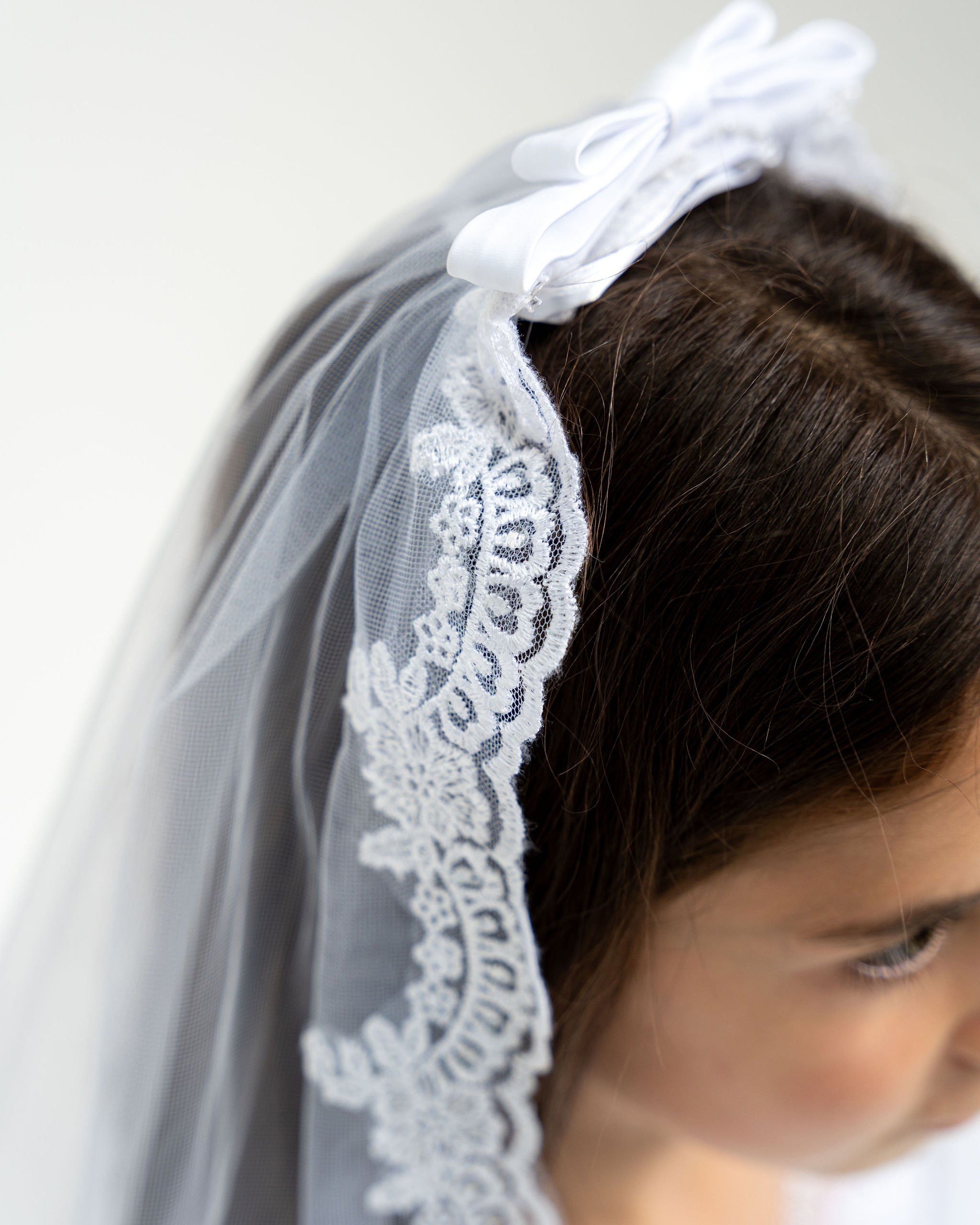 Sweetie Pie Girls White Communion Veil :- 641