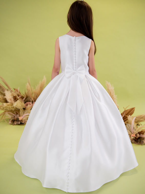Linzi Jay Girls White Communion Dress:- Della And Bolero