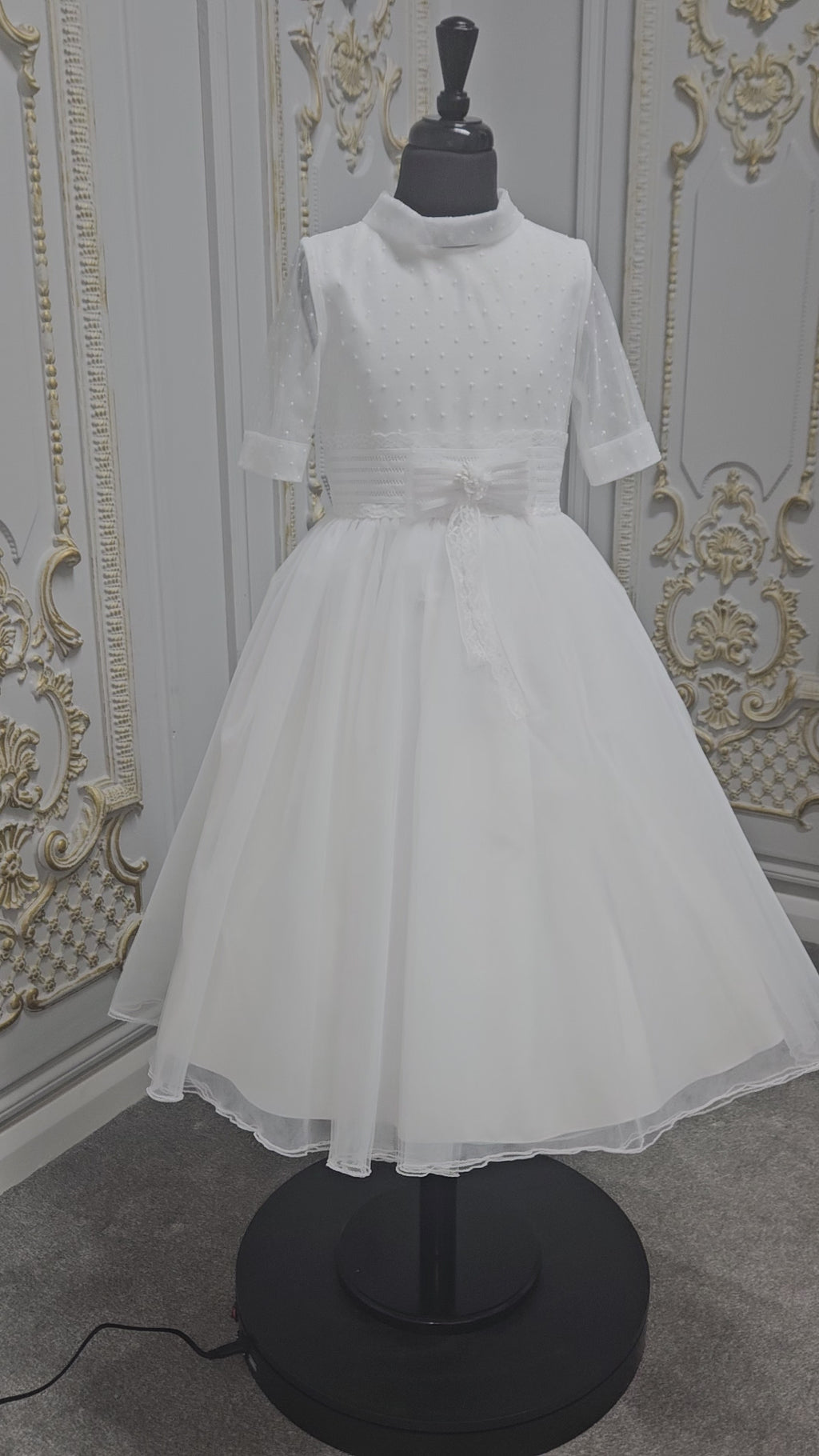 Carmy Girls Holy Communion Dress:- 4004 White