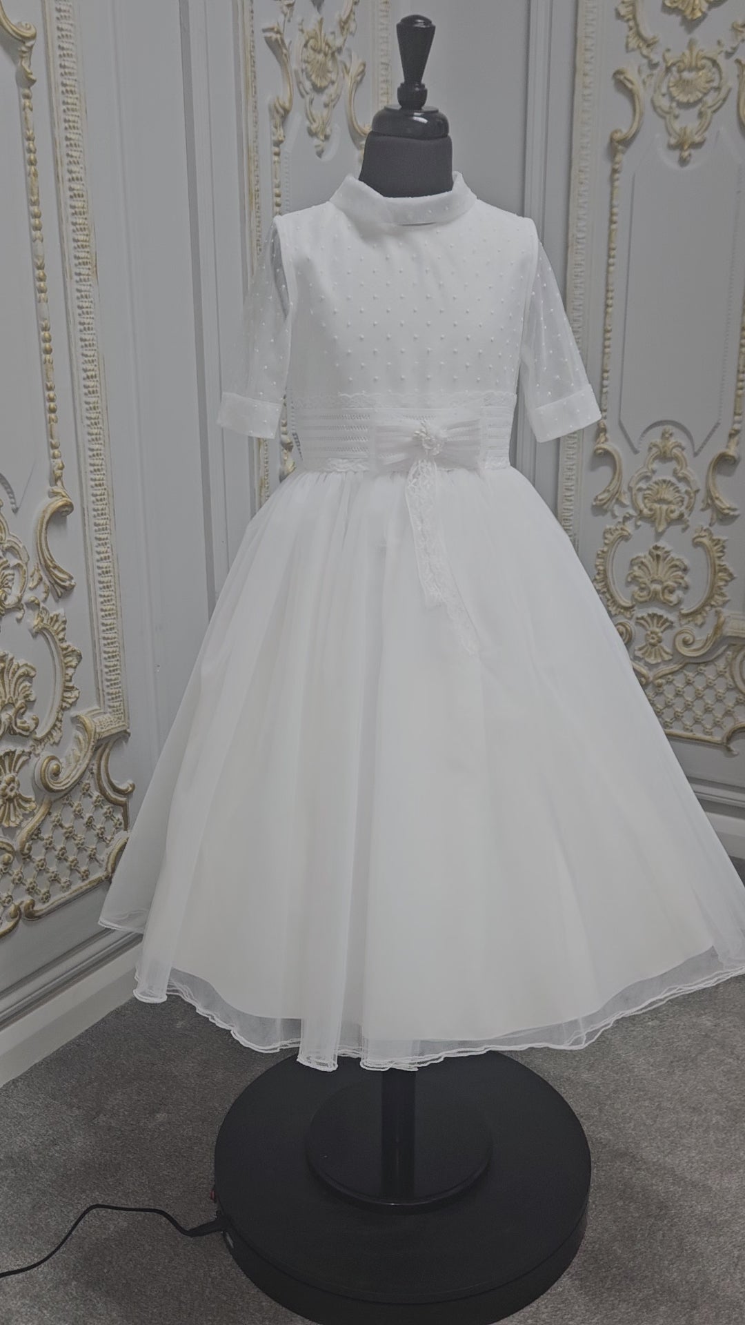 Carmy Girls Holy Communion Dress:- 4004 White