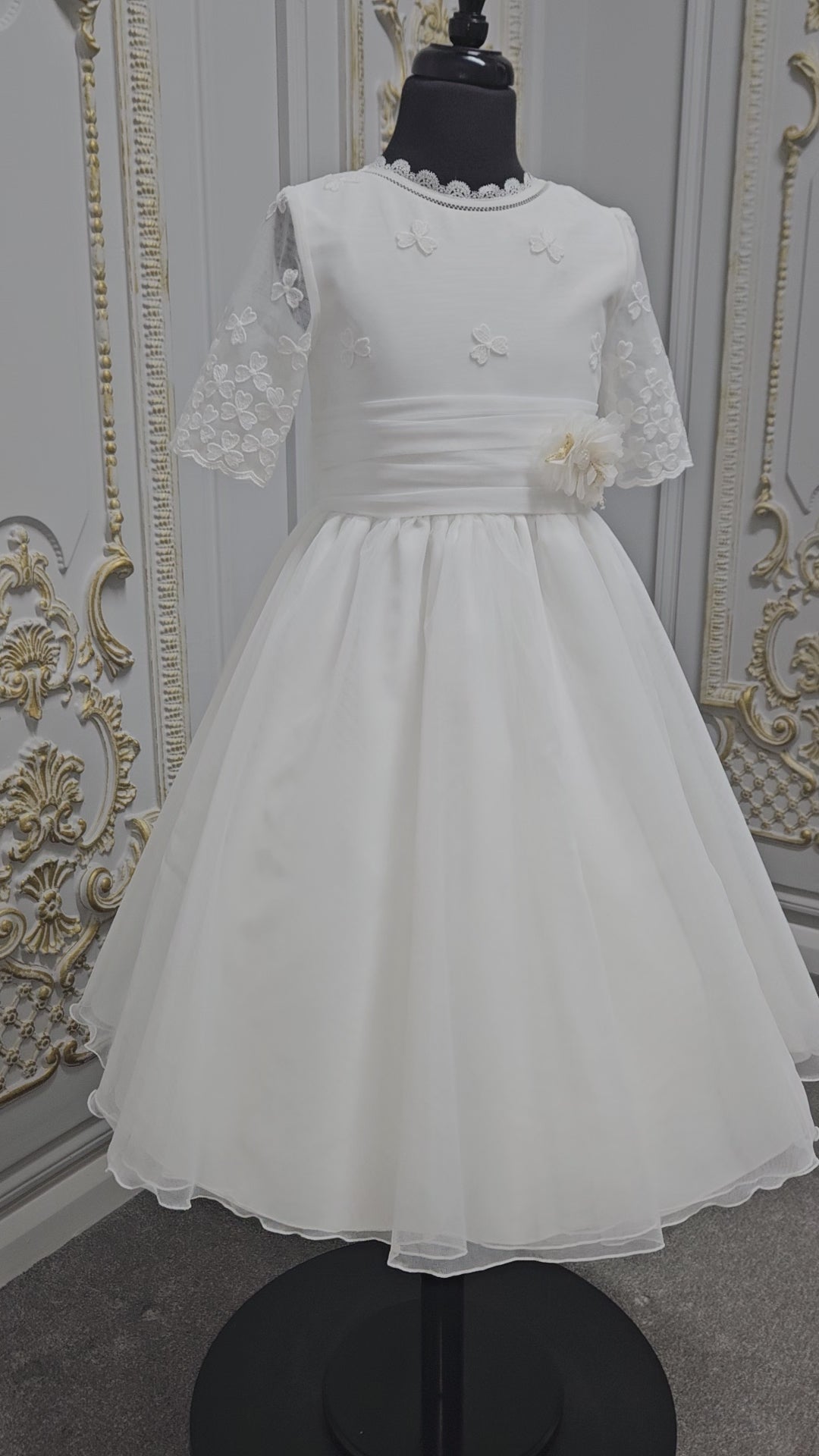 Carmy Girls Holy Communion Dress:- 5203 Ivory