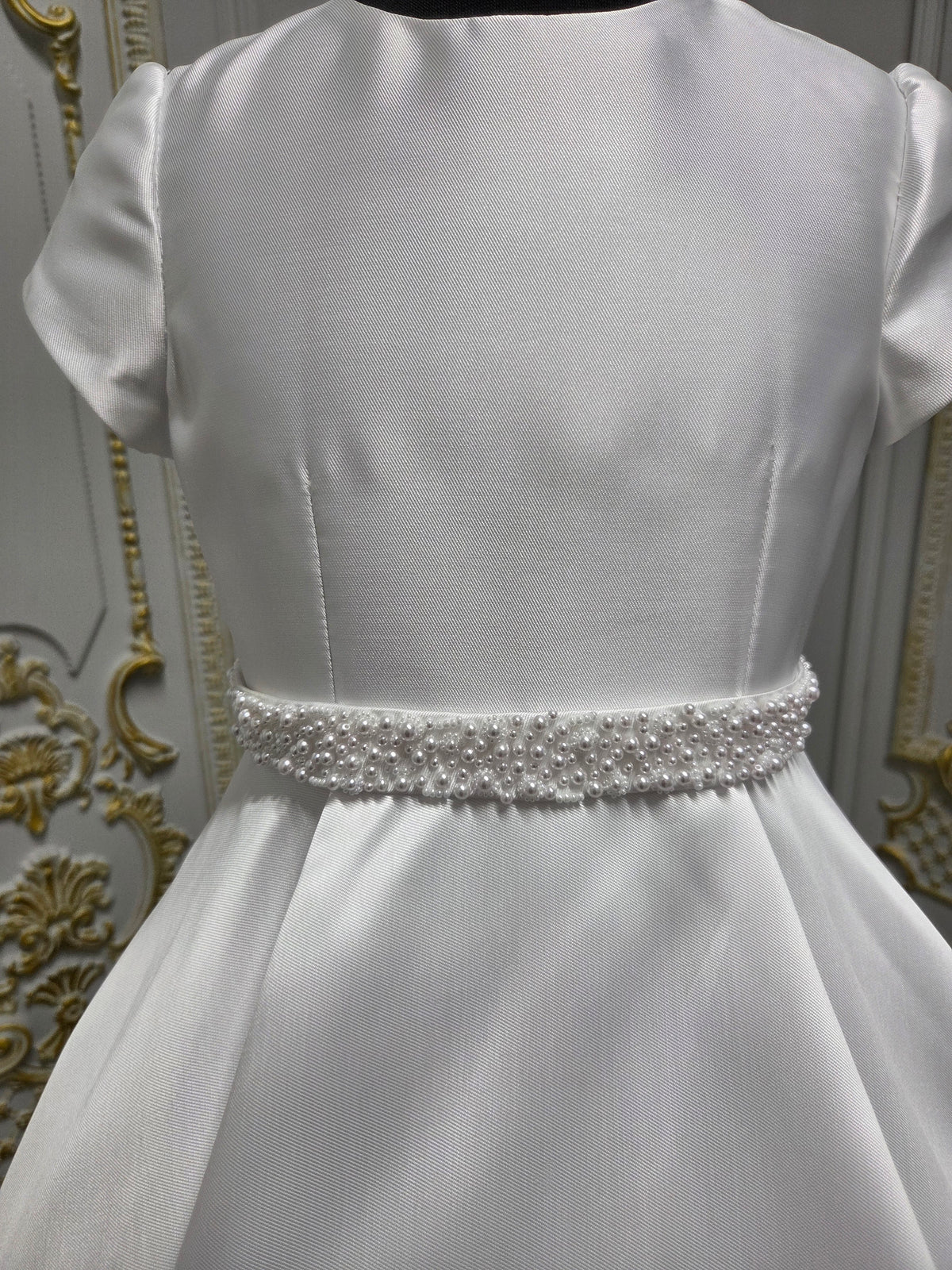 Isabella Girls White Communion Dress:- KO27746