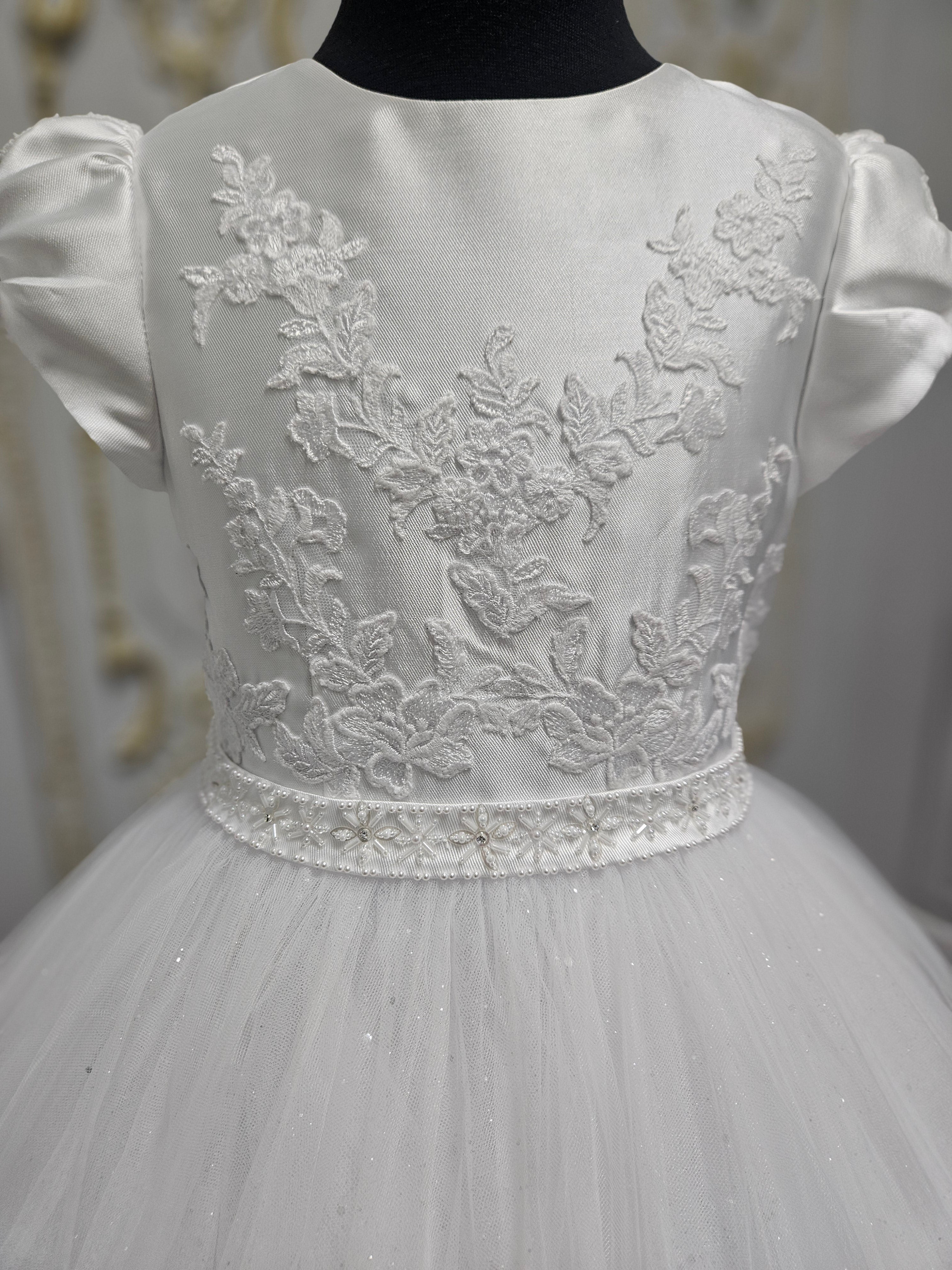 COMMUNION DRESS Isabella Girls White Communion Dress IS26394 EXCLUSIVE TO KINDLE