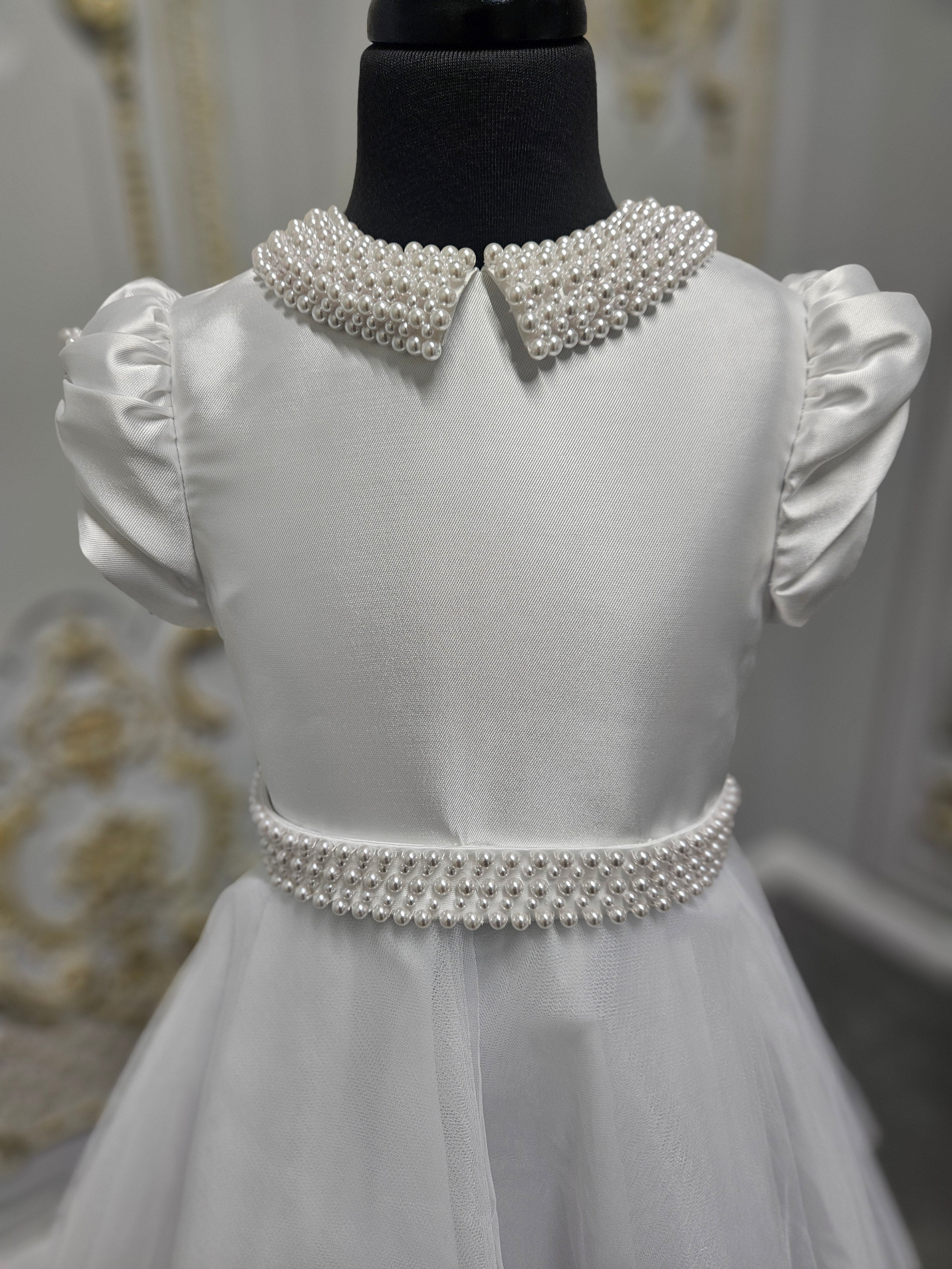 KOKO Girls White Communion Dress:- KO26510