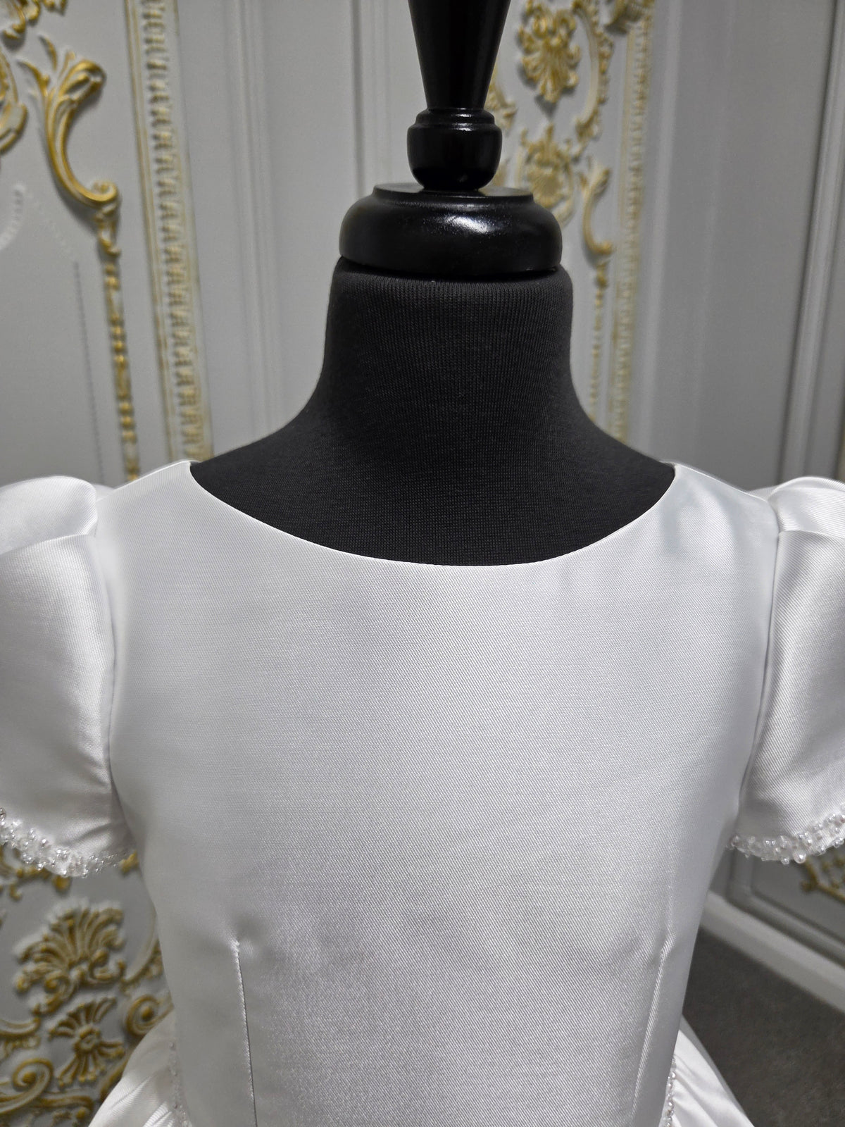 Isabella Girls White Communion Dress:- KO27765