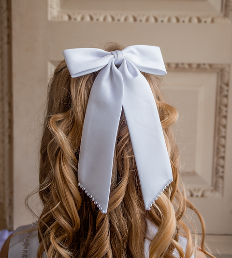 Crystal & Pearl Ava Hair Bow 02