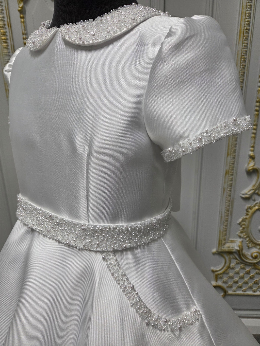 Isabella Girls White Communion Dress IS27494 EXCLUSIVE TO KINDLE