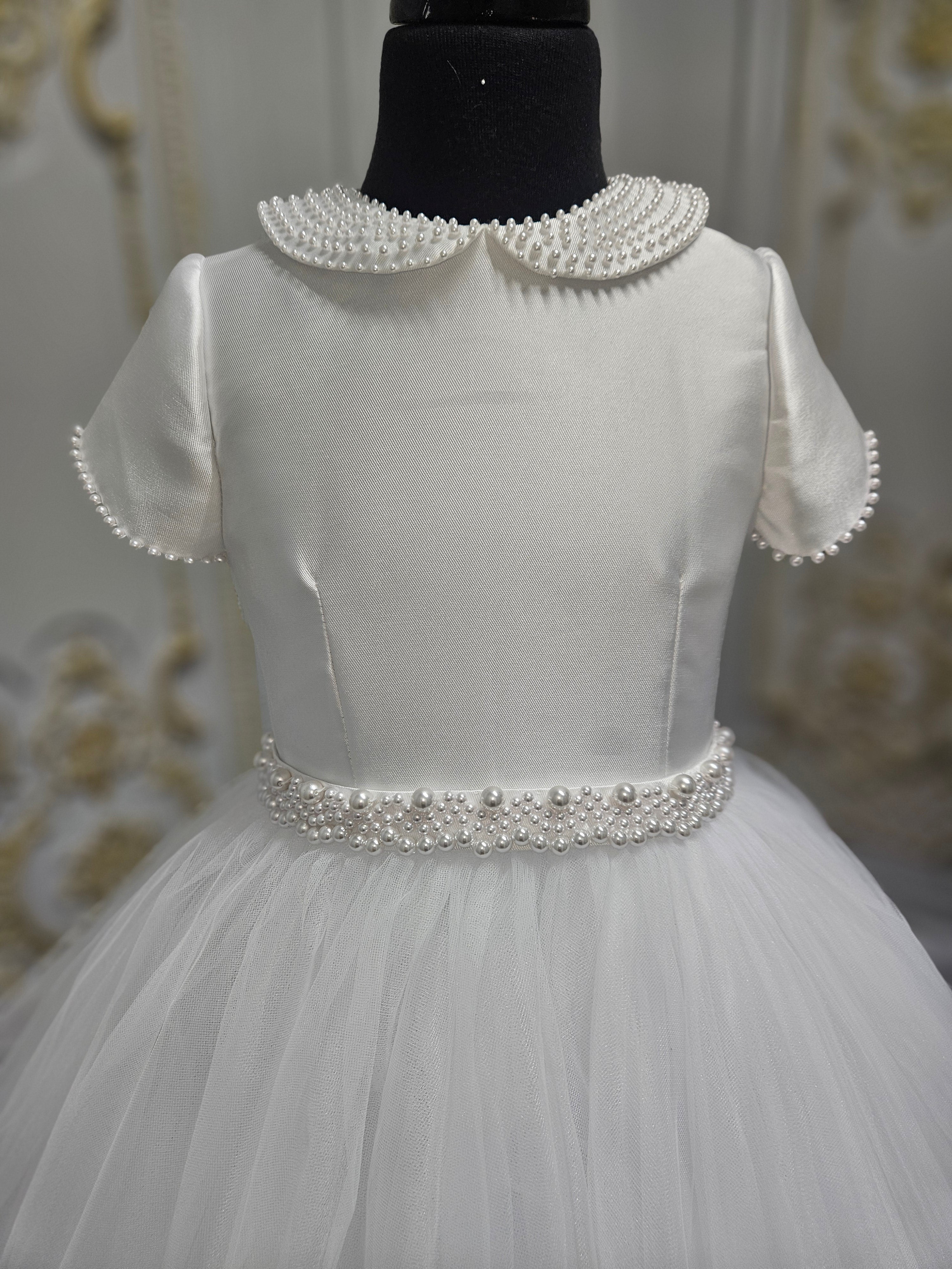 COMMUNION DRESS Isabella Girls White Communion Dress IS26384 EXCLUSIVE TO KINDLE