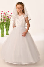 Load image into Gallery viewer, SALE COMMUNION DRESS Savannah Raye By Sweetie Pie Girls White Communion Dress:-Bianca
