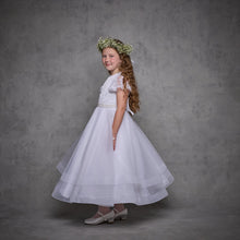 Load image into Gallery viewer, SALE COMMUNION DRESS Isabella Girls White Communion Dress:- IS25388 Age 5
