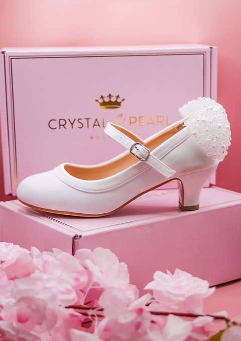 Crystal & Pearl Hepburn Heel Shoe