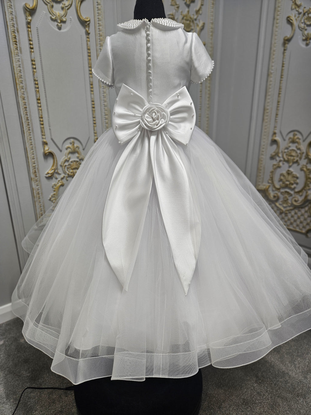 COMMUNION DRESS Isabella Girls White Communion Dress IS26384 EXCLUSIVE TO KINDLE
