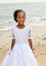 Load image into Gallery viewer, Paula&#39;s Communion Girls White Communion Dress:- PJ92
