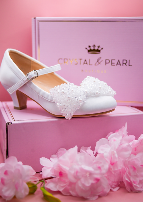 Crystal & Pearl Nieve Heel Shoe