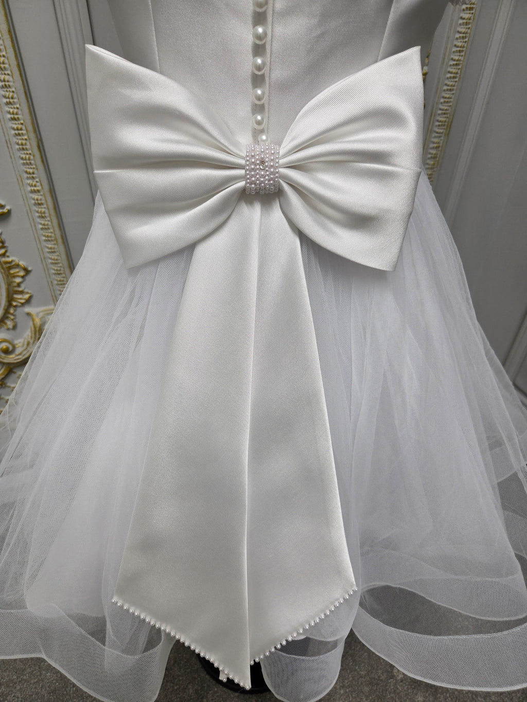 Isabella Girls White Communion Dress IS27496 EXCLUSIVE TO KINDLE