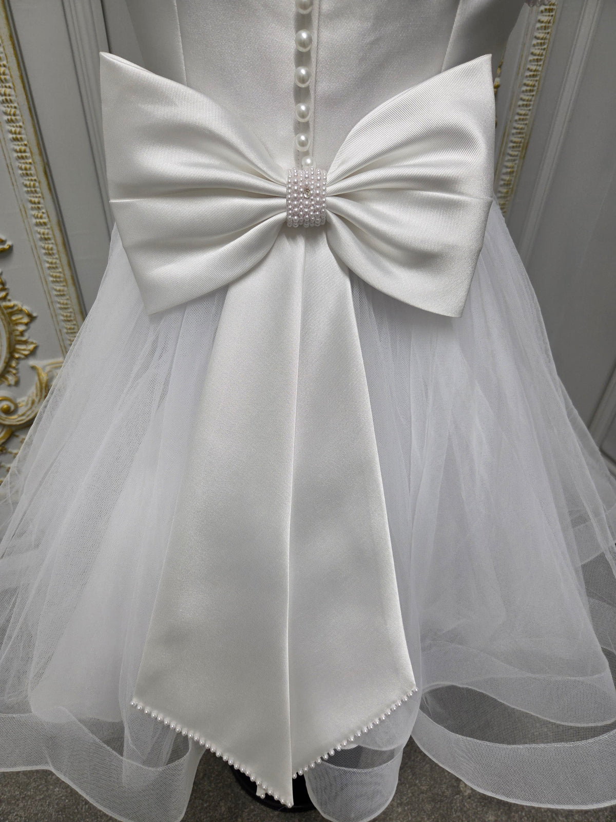 Isabella Girls White Communion Dress IS27496 EXCLUSIVE TO KINDLE