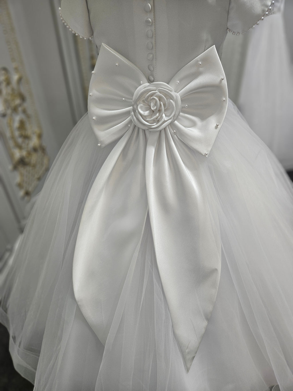 COMMUNION DRESS Isabella Girls White Communion Dress IS26384 EXCLUSIVE TO KINDLE
