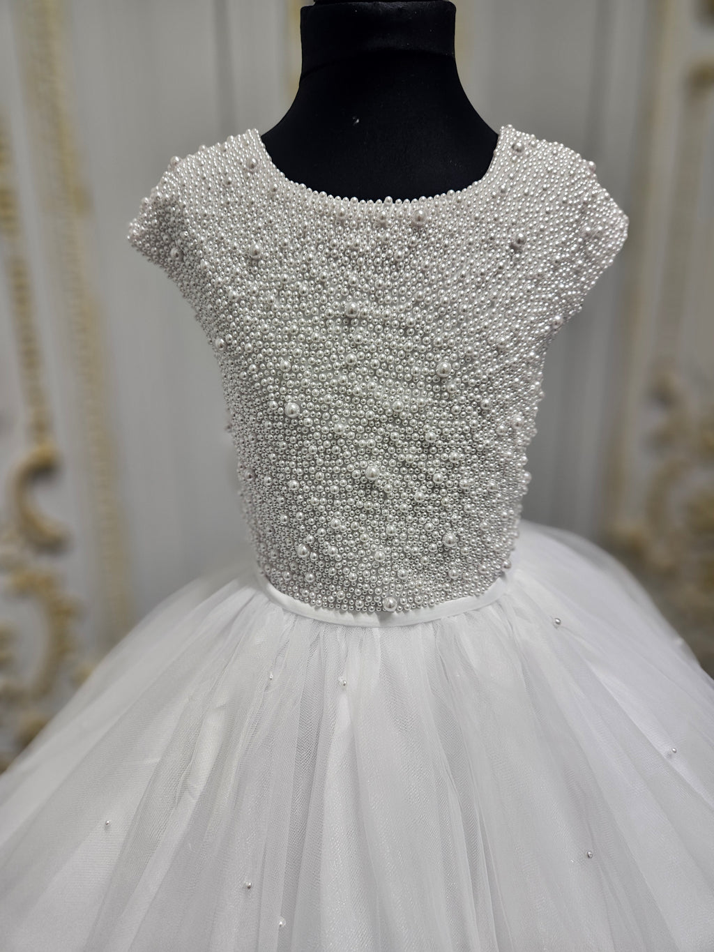 Rosa Bella By Sweetie Pie Girls White Communion Dress:- RB684