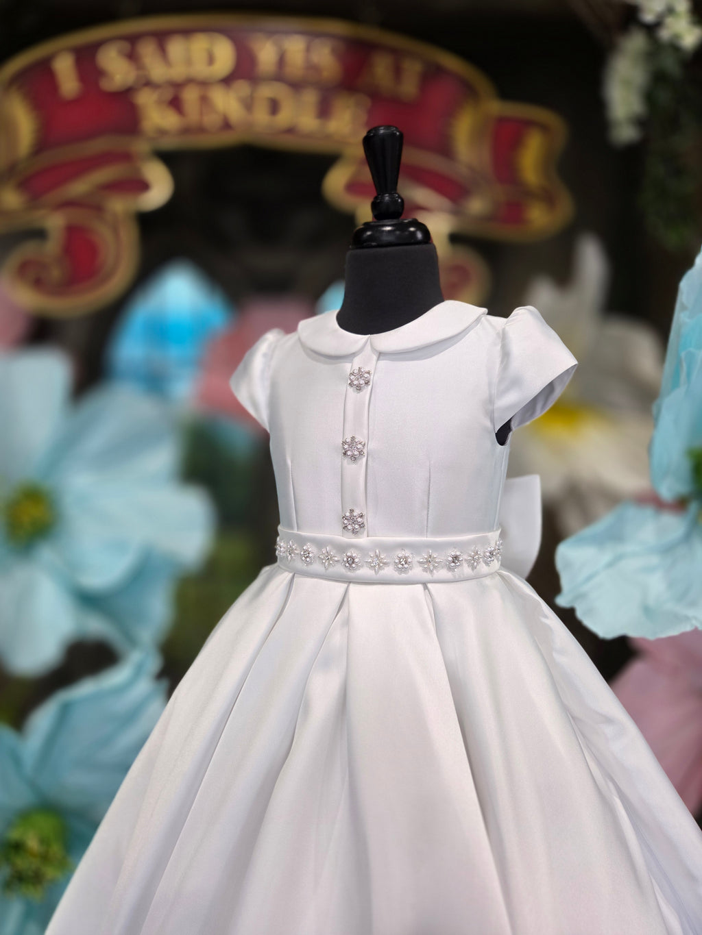 Isabella Girls White Communion Dress IS27502 EXCLUSIVE TO KINDLE