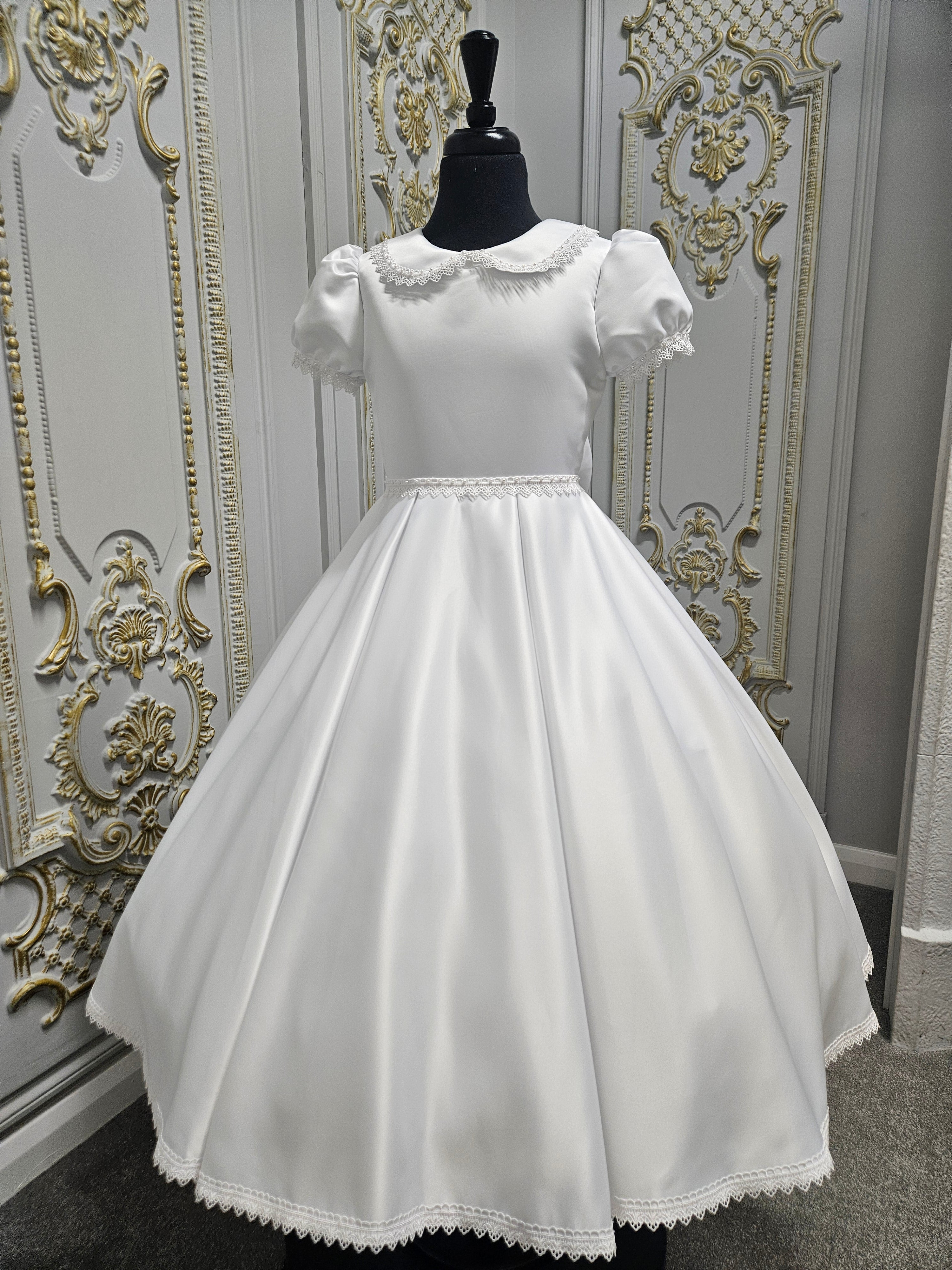 KINDLE EXCLUSIVE Girls White Communion Dress:- PJ105