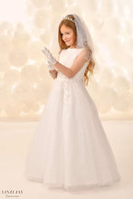 Load image into Gallery viewer, Linzi Jay Girls White Communion Dress:- Piper
