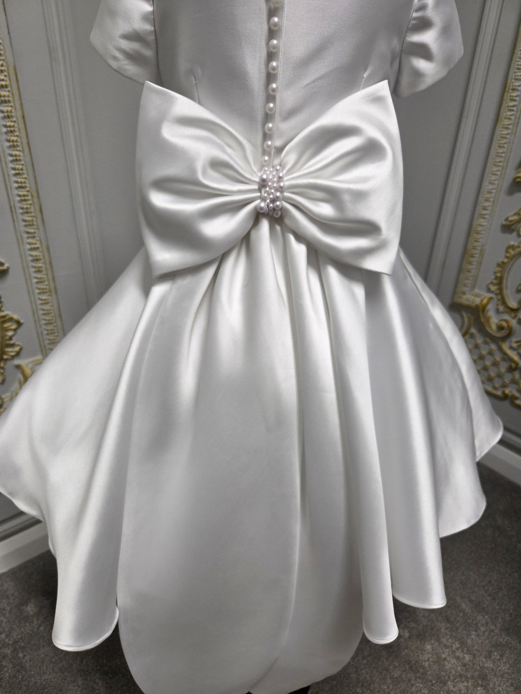 KOKO Girls White Communion Dress:- KO27734
