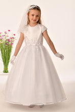 Load image into Gallery viewer, SALE COMMUNION DRESS Savannah Raye By Sweetie Pie Girls White Communion Dress:-Harper
