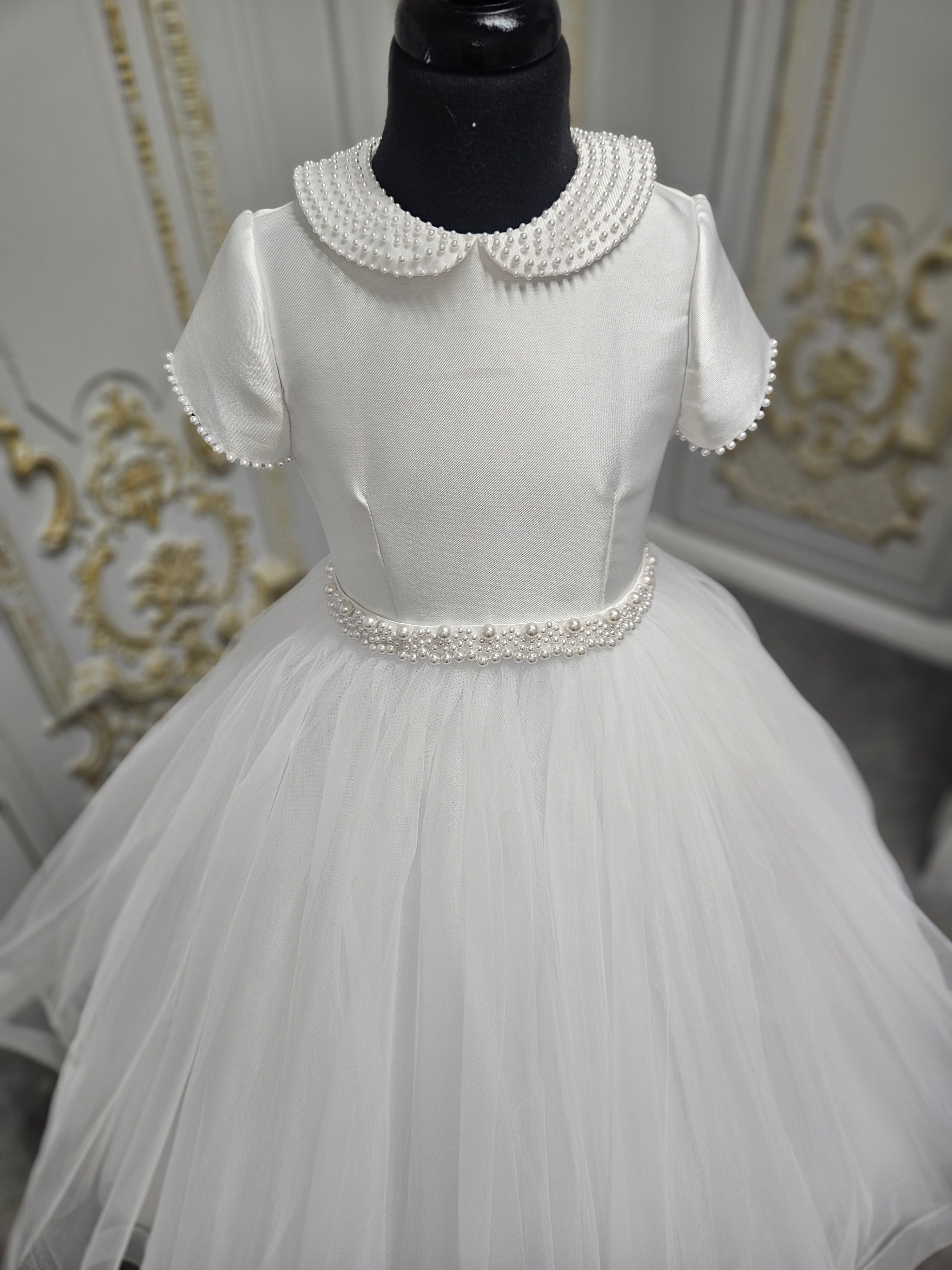 COMMUNION DRESS Isabella Girls White Communion Dress IS26384 EXCLUSIVE TO KINDLE