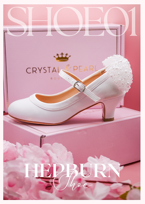 Crystal & Pearl Hepburn Heel Shoe